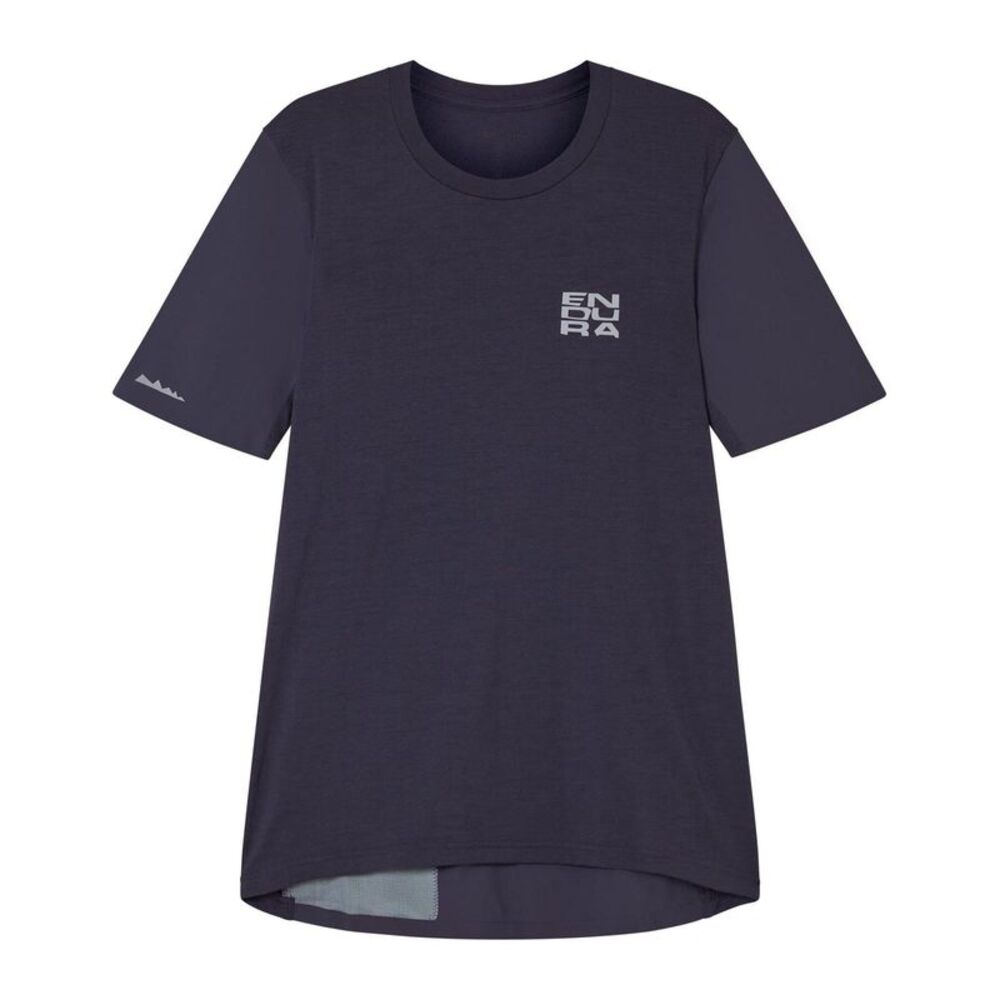 Endura Mens All Track Merino Blend Short-Sleeved T-Shirt / Carbon Grey